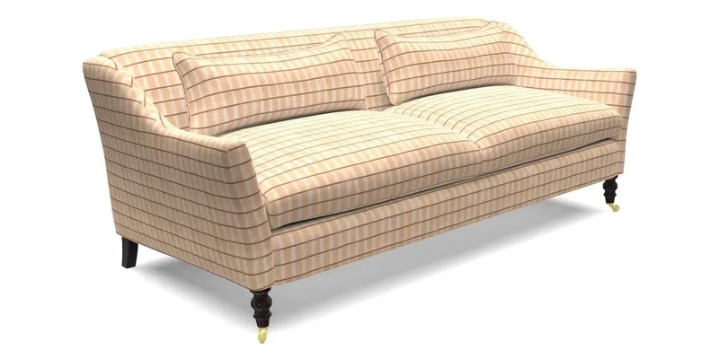 Cromer 3 Seater Sofa in RHS Botanicals Henry Moon Lions Tail Terracotta