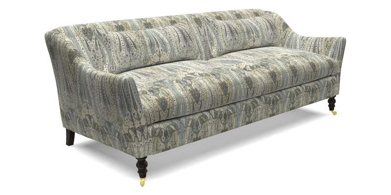 Cromer 3 Seater Sofa in RHS Botanicals Henry Moon Lions Tail Terracotta