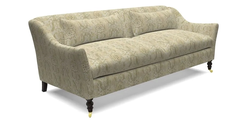 Cromer 3 Seater Sofa in RHS Botanicals Henry Moon Lions Tail Terracotta