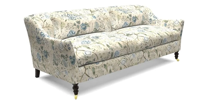 Cromer 3 Seater Sofa in RHS Botanicals Henry Moon Lions Tail Terracotta