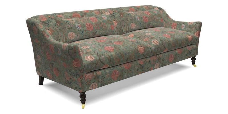 Cromer 3 Seater Sofa in RHS Botanicals Henry Moon Lions Tail Terracotta