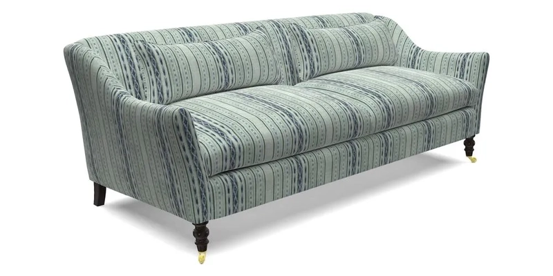 Cromer 3 Seater Sofa in RHS Botanicals Henry Moon Lions Tail Terracotta