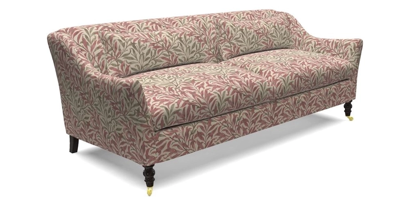 Cromer 3 Seater Sofa in RHS Botanicals Henry Moon Lions Tail Terracotta