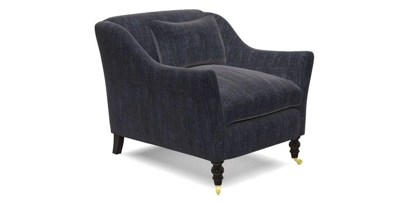 Cromer Chair in with valance in Sussex Parquet Ink