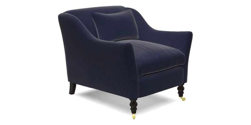 Cromer Chair in with valance in Sussex Parquet Ink