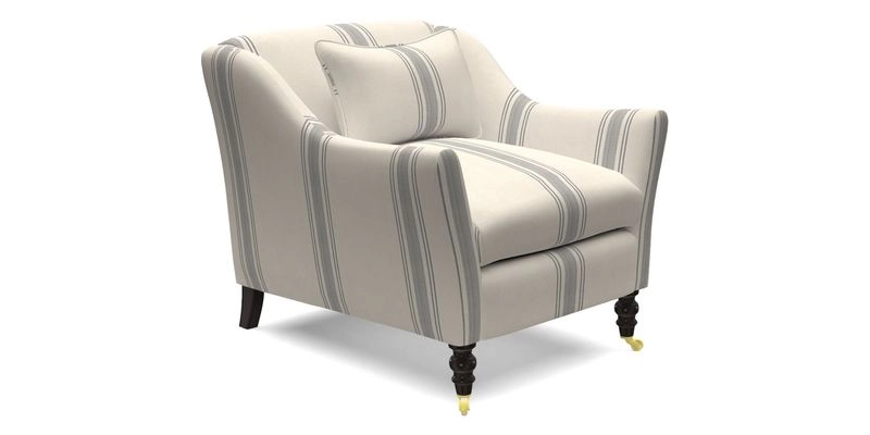 Cromer Chair in with valance in Sussex Parquet Ink