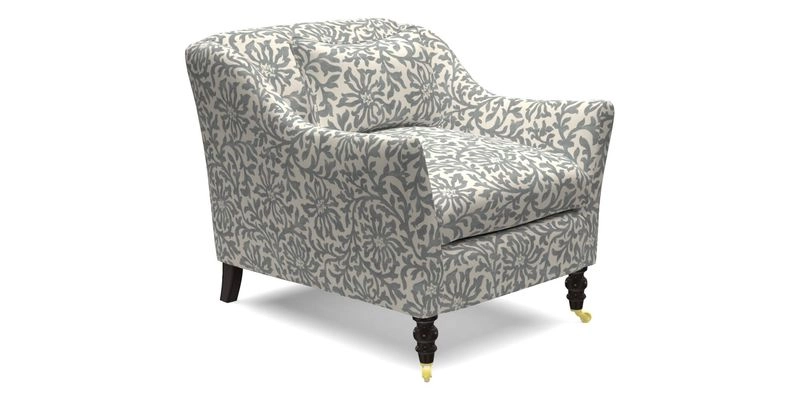 Cromer Chair in with valance in Sussex Parquet Ink