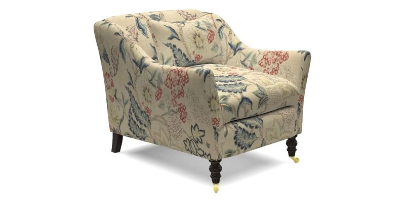 Cromer Chair in with valance in Sussex Parquet Ink