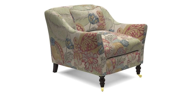 Cromer Chair in with valance in Sussex Parquet Ink