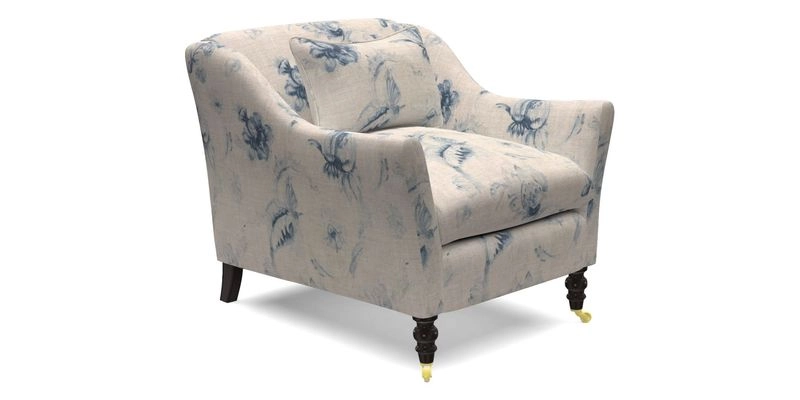 Cromer Chair in with valance in Sussex Parquet Ink