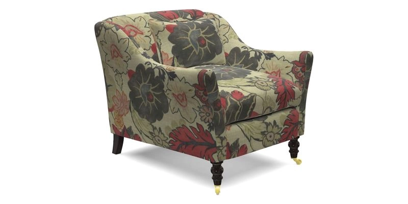 Cromer Chair in with valance in Sussex Parquet Ink