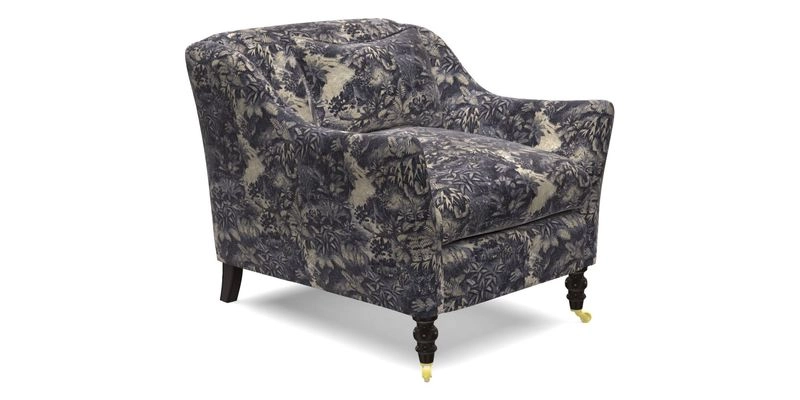 Cromer Chair in with valance in Sussex Parquet Ink