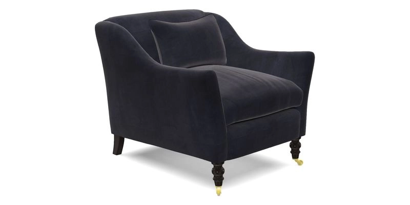 Cromer Chair in with valance in Sussex Parquet Ink