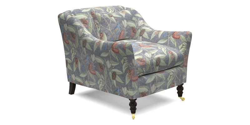 Cromer Chair in with valance in Sussex Parquet Ink