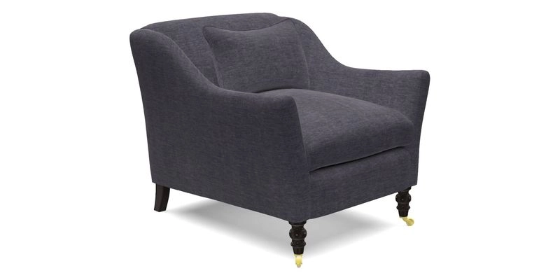 Cromer Chair in with valance in Sussex Parquet Ink