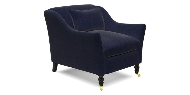 Cromer Chair in with valance in Sussex Parquet Ink