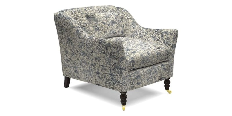 Cromer Chair in with valance in Sussex Parquet Ink