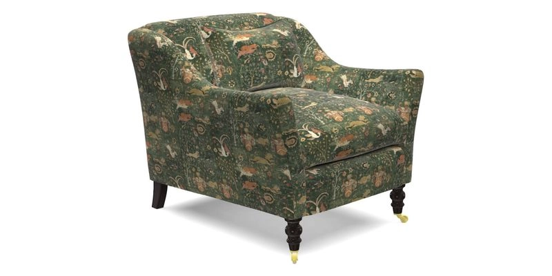 Cromer Chair in with valance in Sussex Parquet Ink