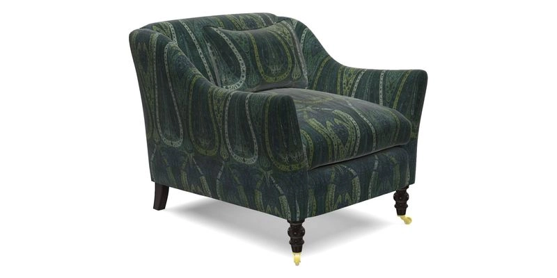 Cromer Chair in with valance in Sussex Parquet Ink