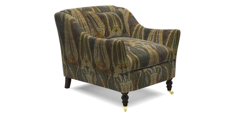 Cromer Chair in with valance in Sussex Parquet Ink