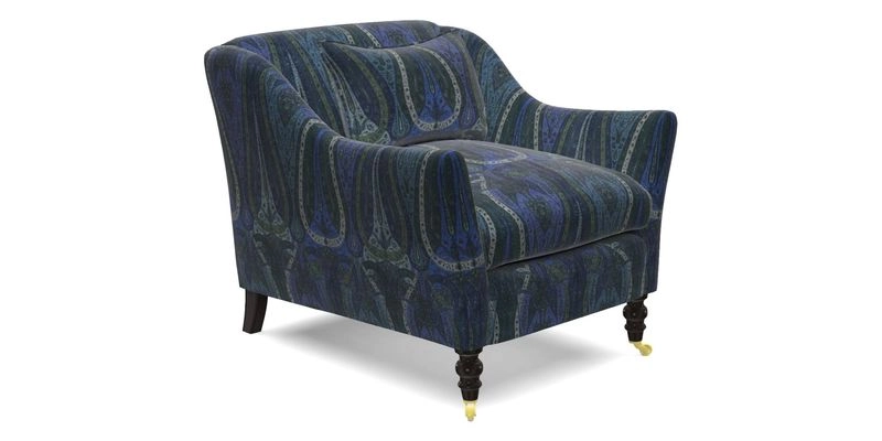 Cromer Chair in with valance in Sussex Parquet Ink