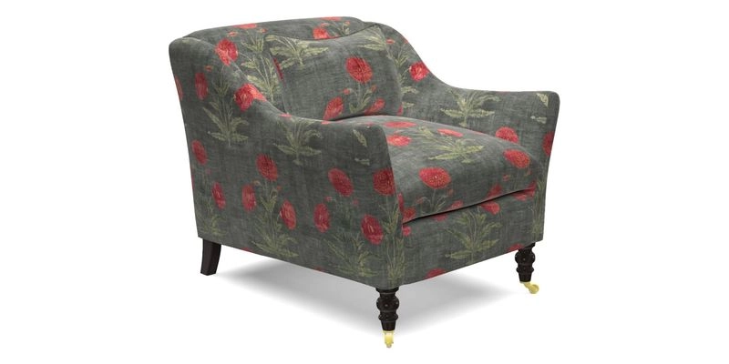 Cromer Chair in with valance in Sussex Parquet Ink