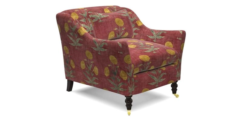 Cromer Chair in with valance in Sussex Parquet Ink