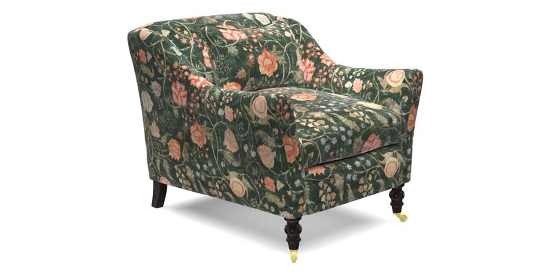 Cromer Chair in with valance in Sussex Parquet Ink