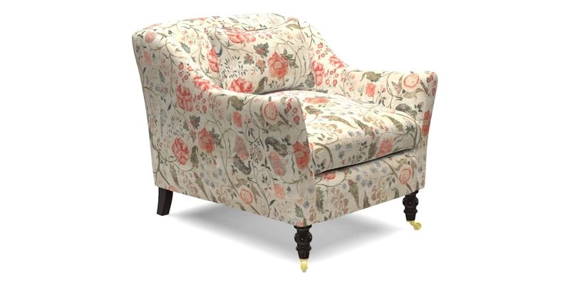 Cromer Chair in with valance in Sussex Parquet Ink