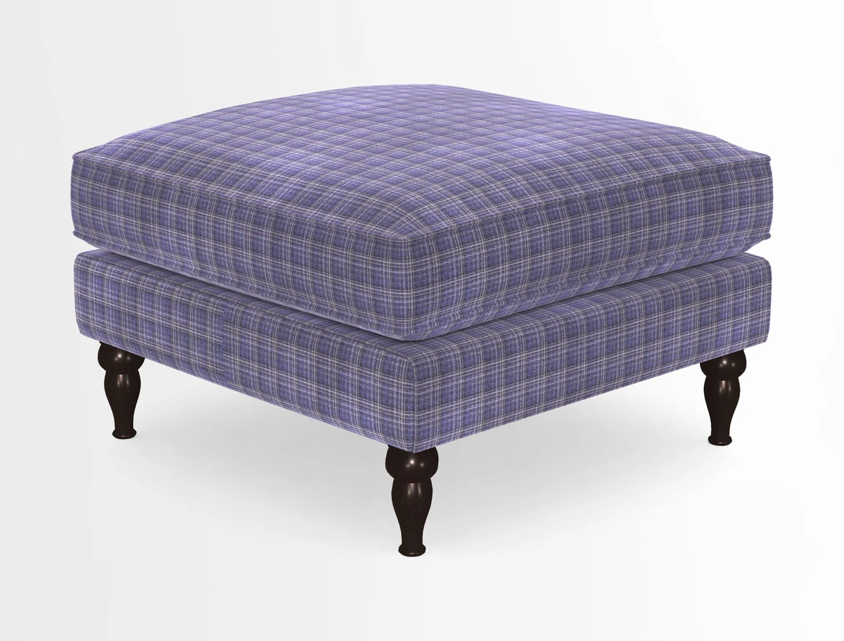 Cooksbridge Standard Footstool in Two Tone Plain Biscuit