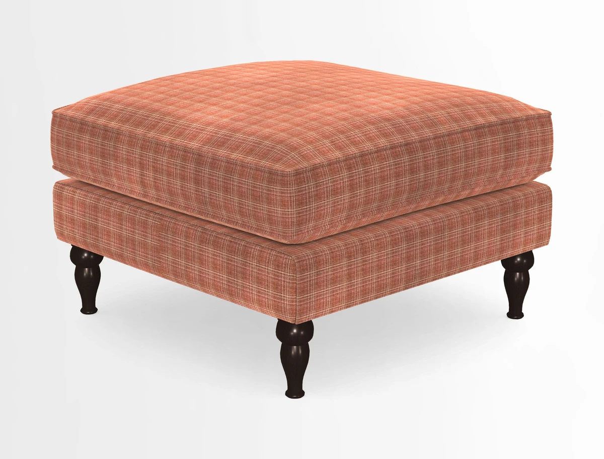 Cooksbridge Standard Footstool in Two Tone Plain Biscuit