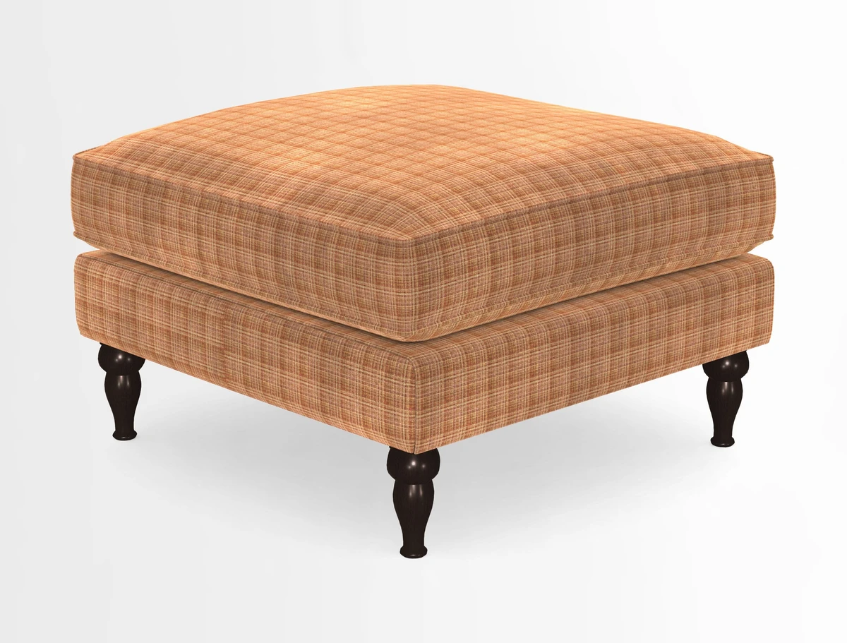 Cooksbridge Standard Footstool in Two Tone Plain Biscuit