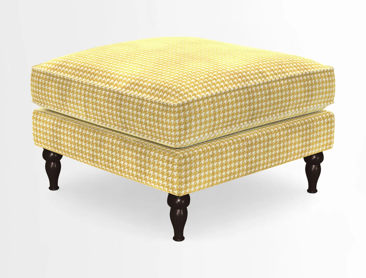 Cooksbridge Standard Footstool in Two Tone Plain Biscuit