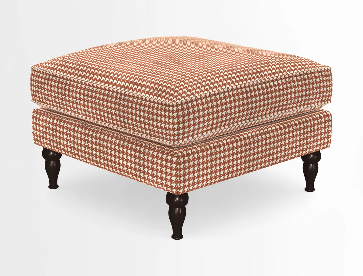 Cooksbridge Standard Footstool in Two Tone Plain Biscuit