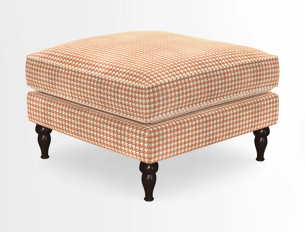 Cooksbridge Standard Footstool in Two Tone Plain Biscuit