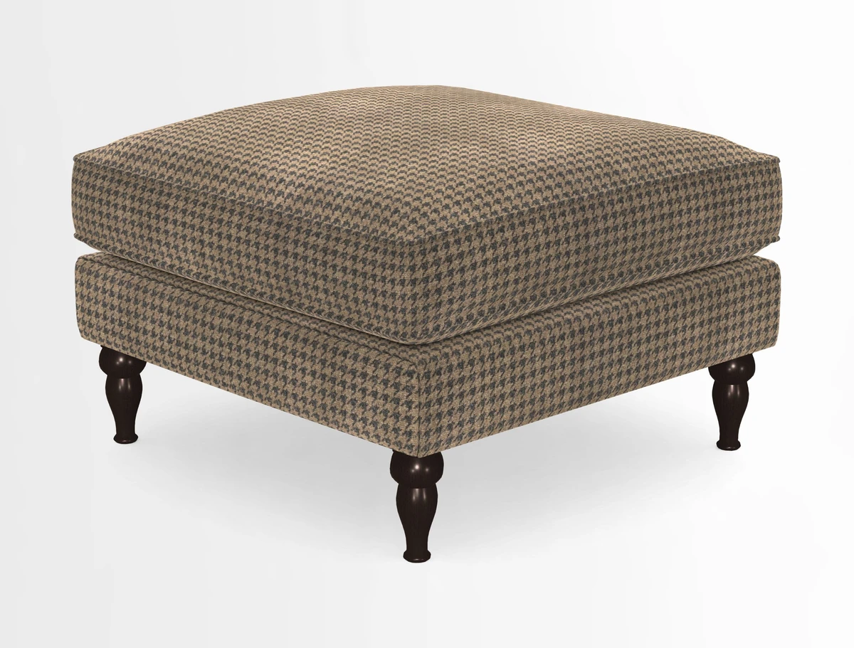 Cooksbridge Standard Footstool in Two Tone Plain Biscuit