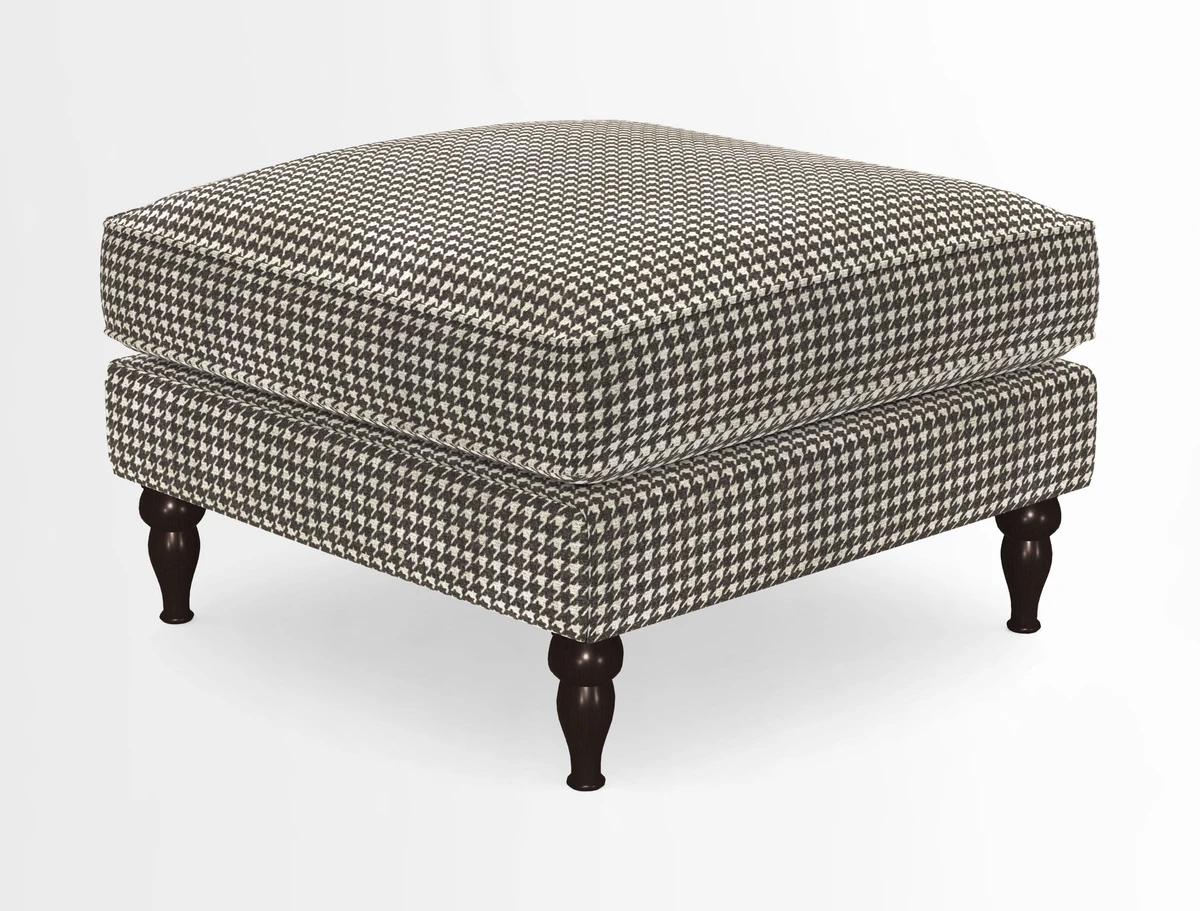 Cooksbridge Standard Footstool in Two Tone Plain Biscuit
