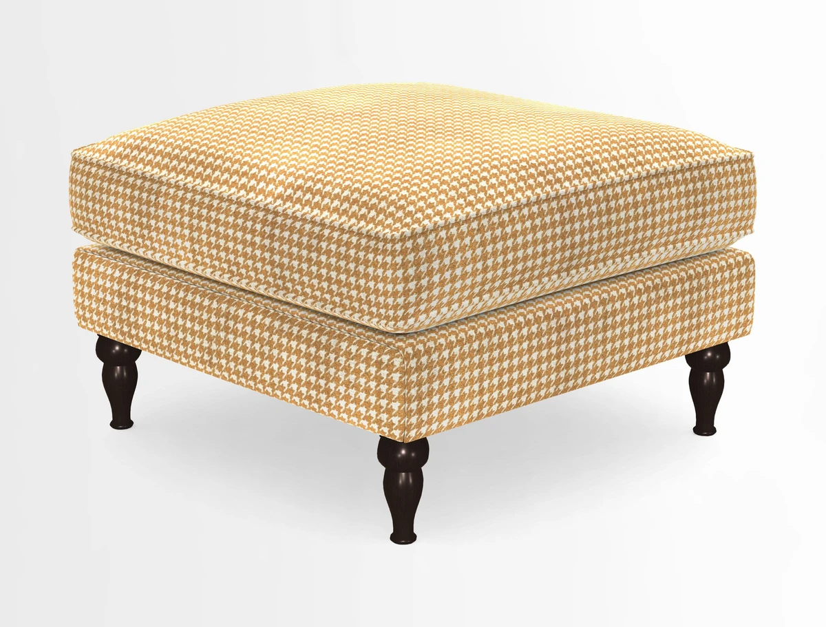 Cooksbridge Standard Footstool in Two Tone Plain Biscuit