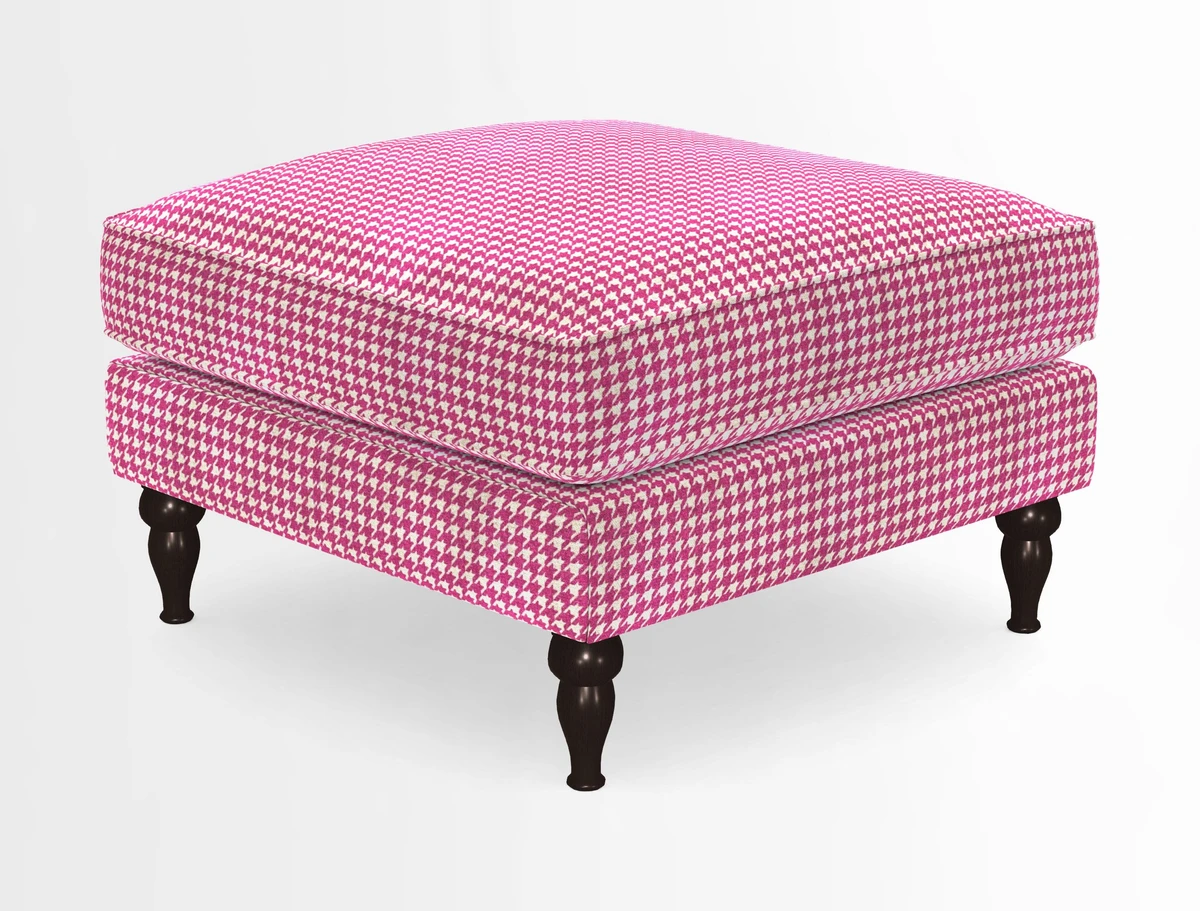 Cooksbridge Standard Footstool in Two Tone Plain Biscuit