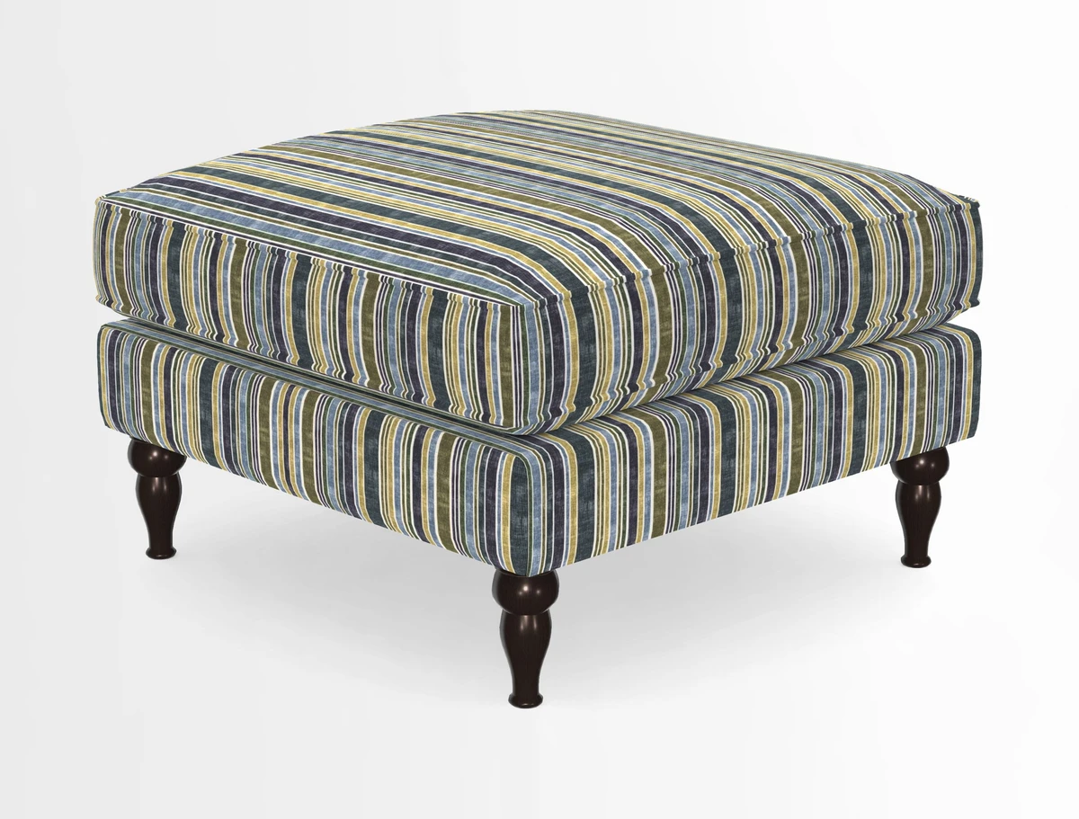 Cooksbridge Standard Footstool in Two Tone Plain Biscuit