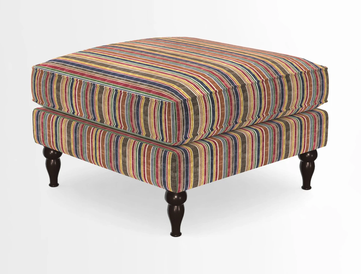 Cooksbridge Standard Footstool in Two Tone Plain Biscuit