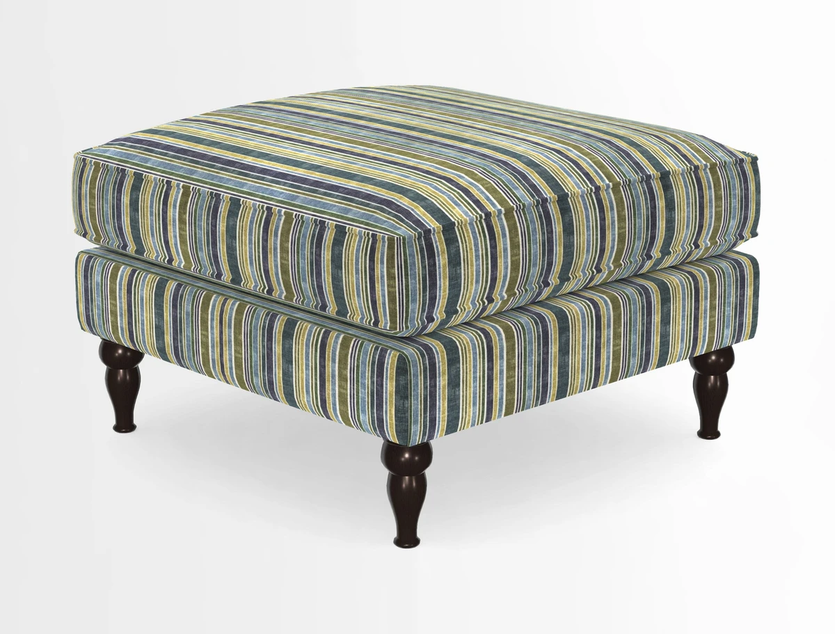 Cooksbridge Standard Footstool in Two Tone Plain Biscuit