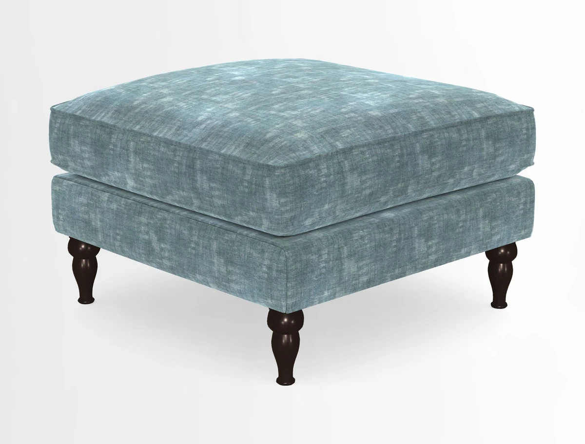 Cooksbridge Standard Footstool in Two Tone Plain Biscuit
