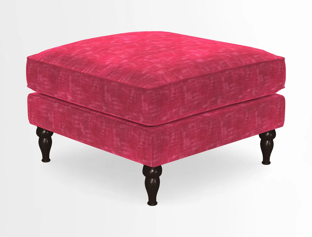 Cooksbridge Standard Footstool in Two Tone Plain Biscuit