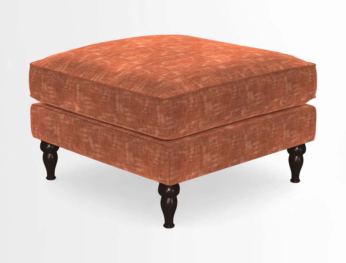 Cooksbridge Standard Footstool in Two Tone Plain Biscuit