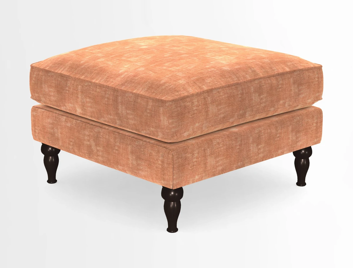 Cooksbridge Standard Footstool in Two Tone Plain Biscuit