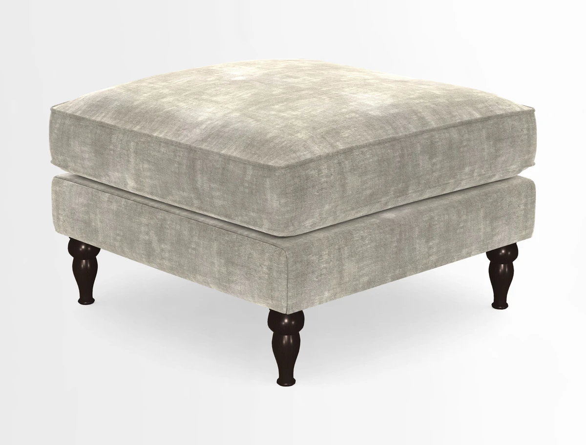 Cooksbridge Standard Footstool in Two Tone Plain Biscuit