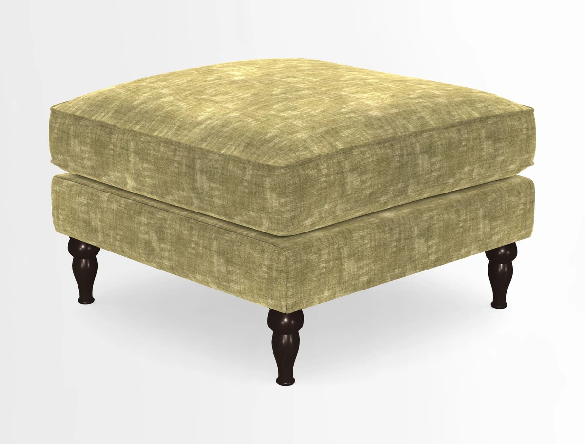 Cooksbridge Standard Footstool in Two Tone Plain Biscuit