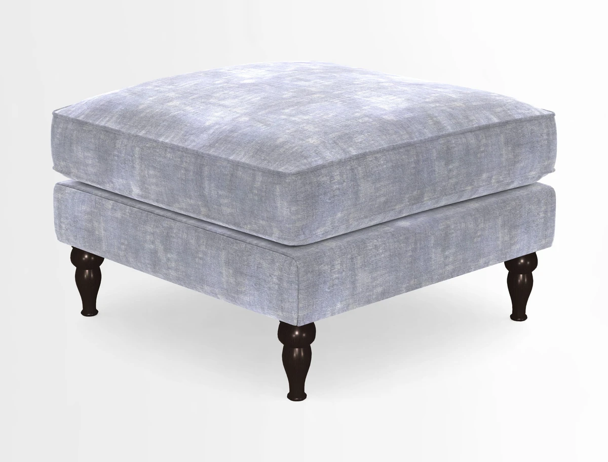 Cooksbridge Standard Footstool in Two Tone Plain Biscuit
