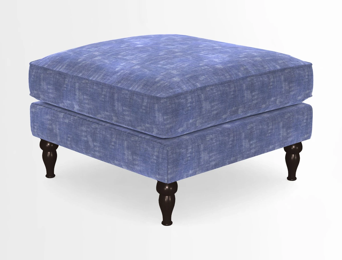 Cooksbridge Standard Footstool in Two Tone Plain Biscuit